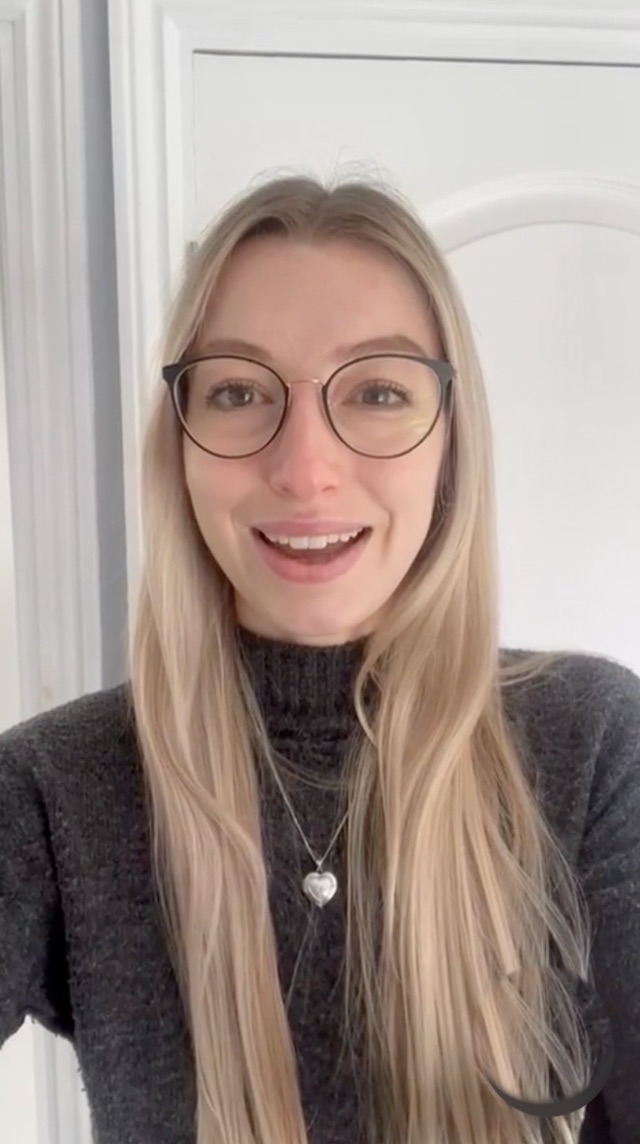 Rebecca, a Wobble therapist, in their recorded video response